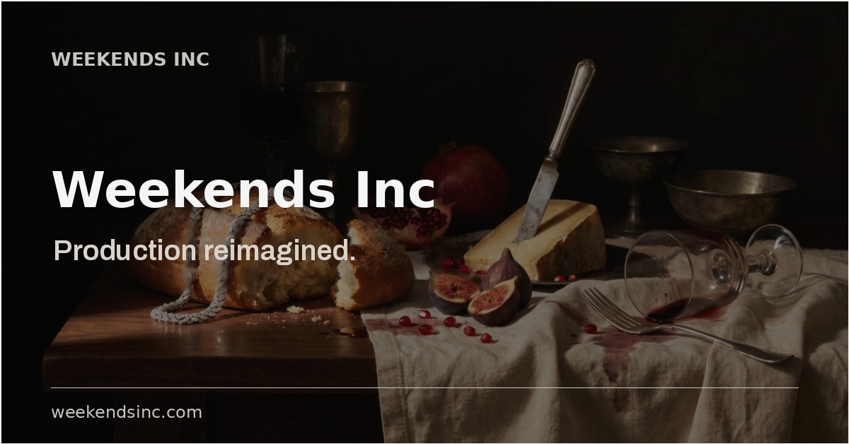 WEEKENDS — The Production Operating System for Fashion Commerce ...